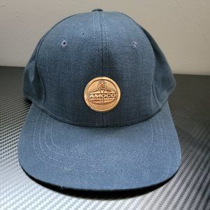 VTG BTS Made in USA AMOCO Oil Blue and Gold Adjustable Baseball Hat